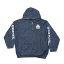 クロムハーツ(chrome hearts) RUCKUS ハーフジップデニムアノラックブルゾン XL