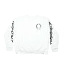 クロムハーツ(chrome hearts) SWTSHRT HD PLVR 袖フローラルバックホースシュープリントスウェット Mインボイス付き