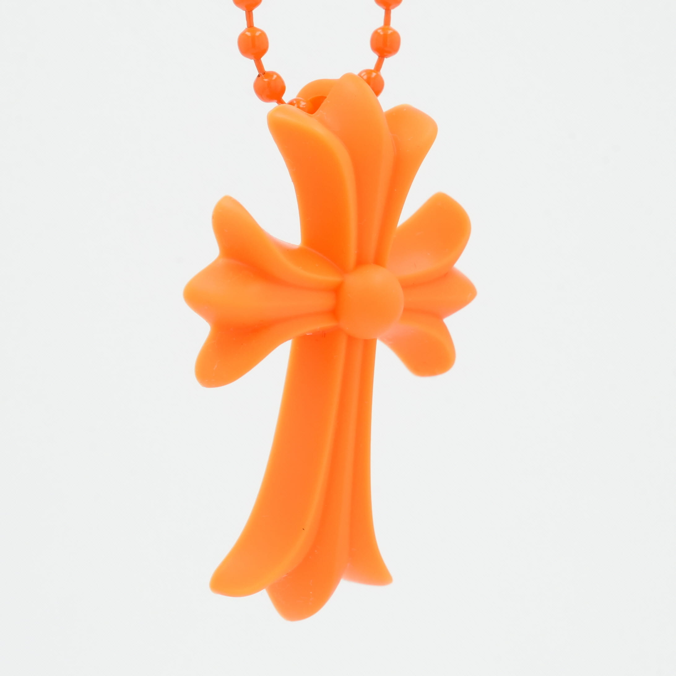 CORNER ONLINESTOREのクロムハーツ(chrome hearts) ラバースモールCHクロス RUBBER SML CH CROSS 【シリコンネックレストップ ペンダント】オレンジ インボイス付き アクセサリー シルバー925 メンズ レディース 人気 正規品 中古｜アングル2