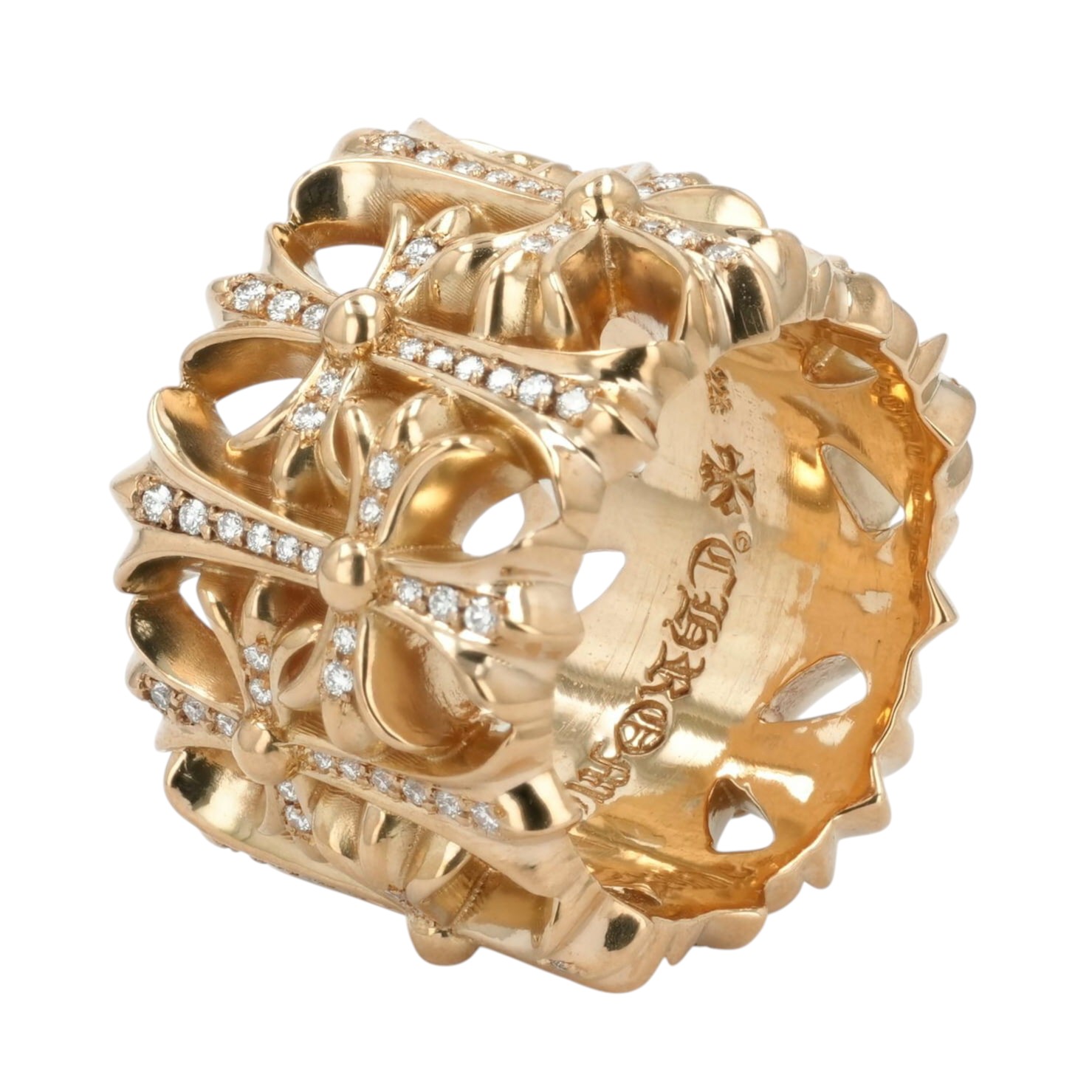 ������ϡ���(chrome hearts) 22K ���᥿�꡼ GLD PAVE DIA CEMETERY�ڥ�����ɥ�� �ѥ�����������ɡ�30�� ���������꡼ ����С�925 ��� ��ǥ����� �͵� ������