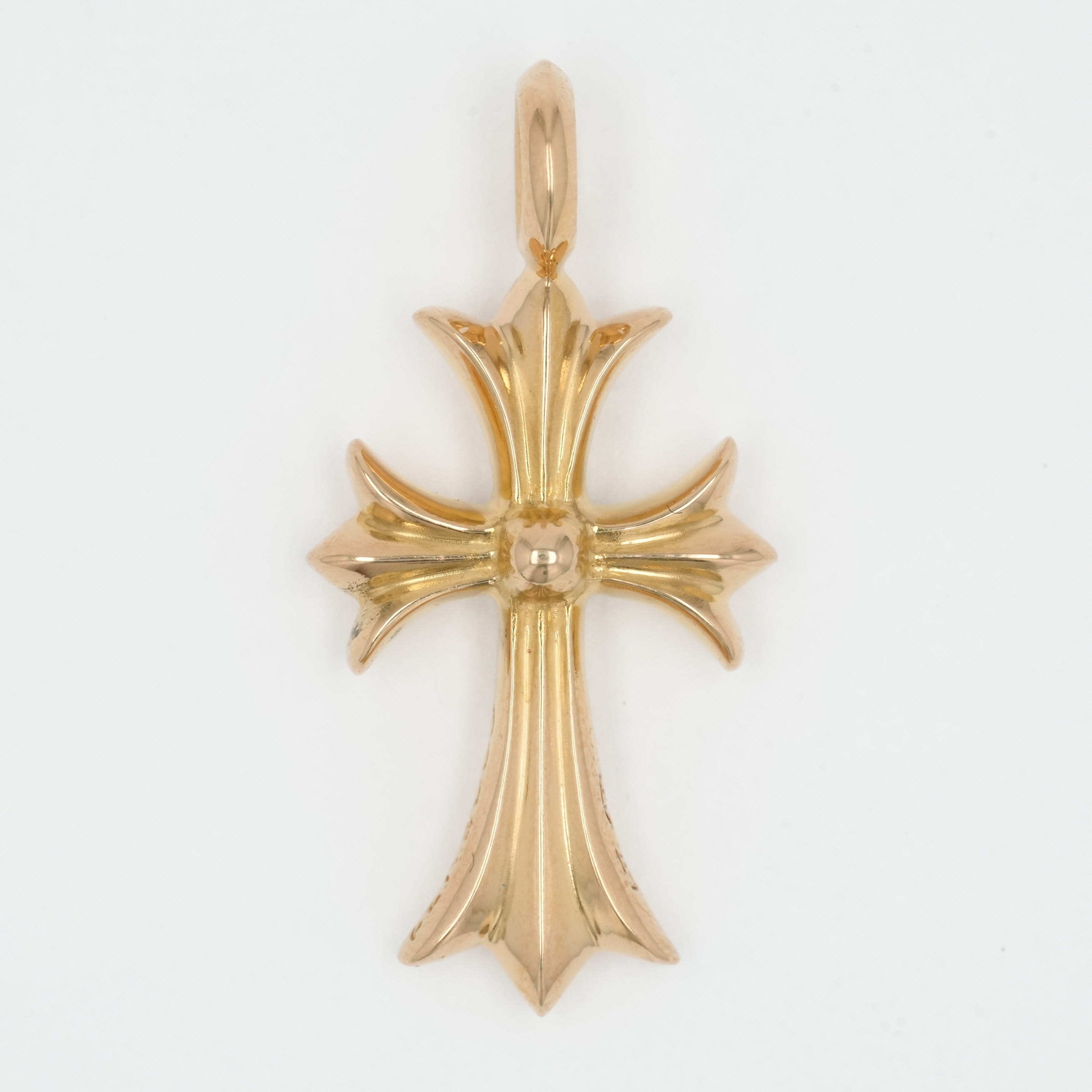 ������ϡ���(chrome hearts) 22K �����ˡ��ե��åȥ����� PAVE P SP CRS F TINY �ڥ�����ɥͥå��쥹�ȥå� ���㡼�� �ѥ��� �ԥ󥯥��ե�������