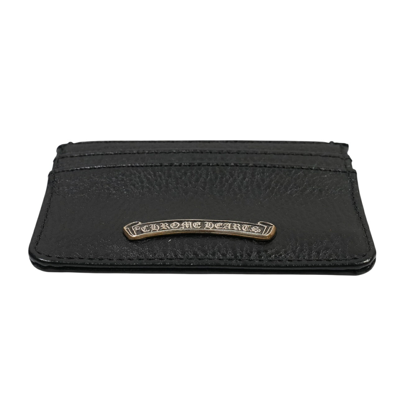 クロムハーツ(chrome hearts) ダブルサイド DOUBLE SIDE スクロールラベル付きカードケース 【レザー名刺入れ パスケース】