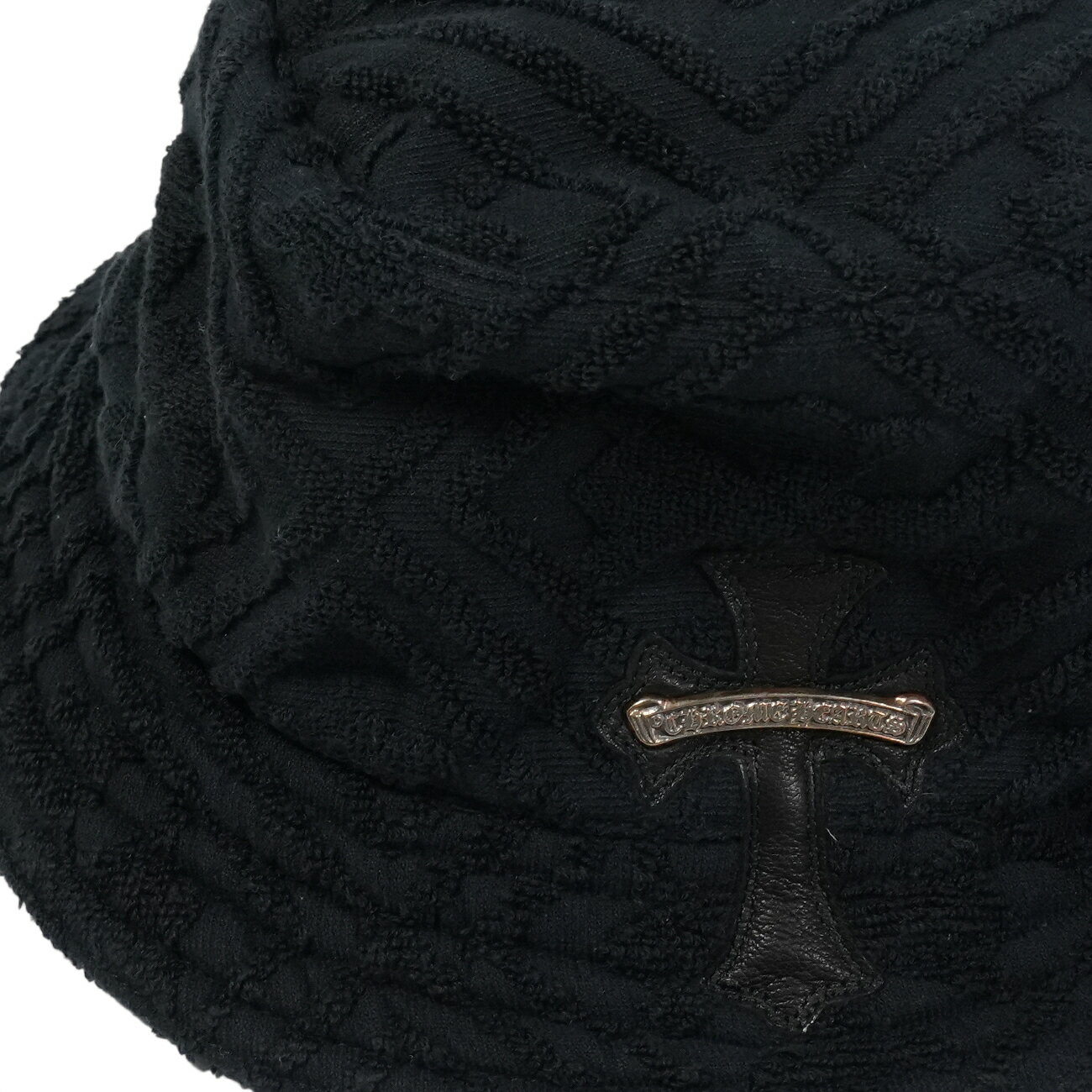������ϡ���(chrome hearts) �������ѥå��դ� �����������٥� �ڥѥ����ϥХ��åȥϥå�/HAT�ۡڥ֥�å��� SIZE:M
