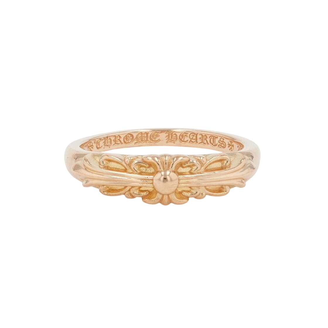 Rakuten - クロムハーツ(chrome hearts) 25号 22K ベイビークラシックフローラルクロス BABY CLASSIC FLORAL CROSS【ゴールドリング】アクセサリー シルバー925 メンズ レディース 人気 正規品 中古