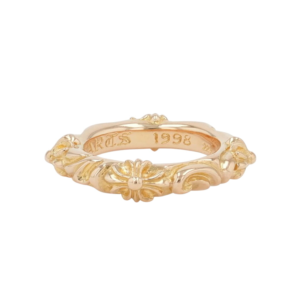 クロムハーツ(chrome hearts) 14号 22K SBTバンド SBT BAND GLD SCROLL BAND【ゴー...