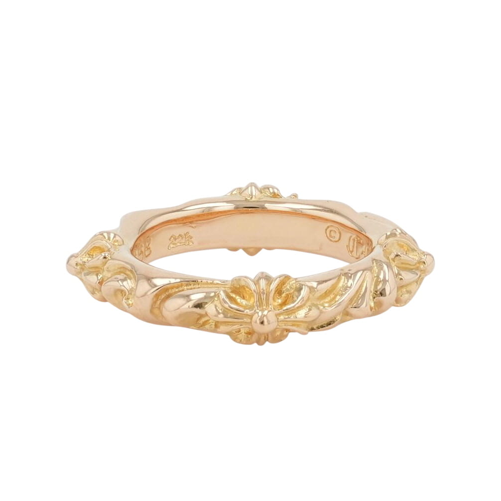 クロムハーツ(chrome hearts) 14号 22K SBTバンド SBT BAND GLD SCROLL BAND【ゴー...