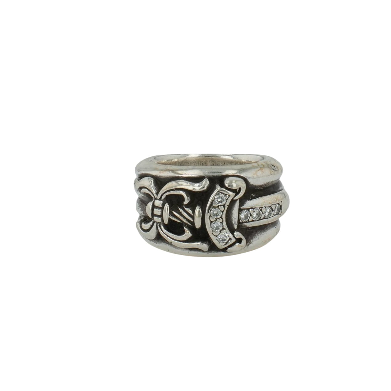 Rakuten - クロムハーツ(chrome hearts) 14号 ダガー PAVE DIA DAGGER【シルバーリング パヴェ ダイヤモンド】 アクセサリー シルバー925 メンズ レディース 人気 正規品 中古