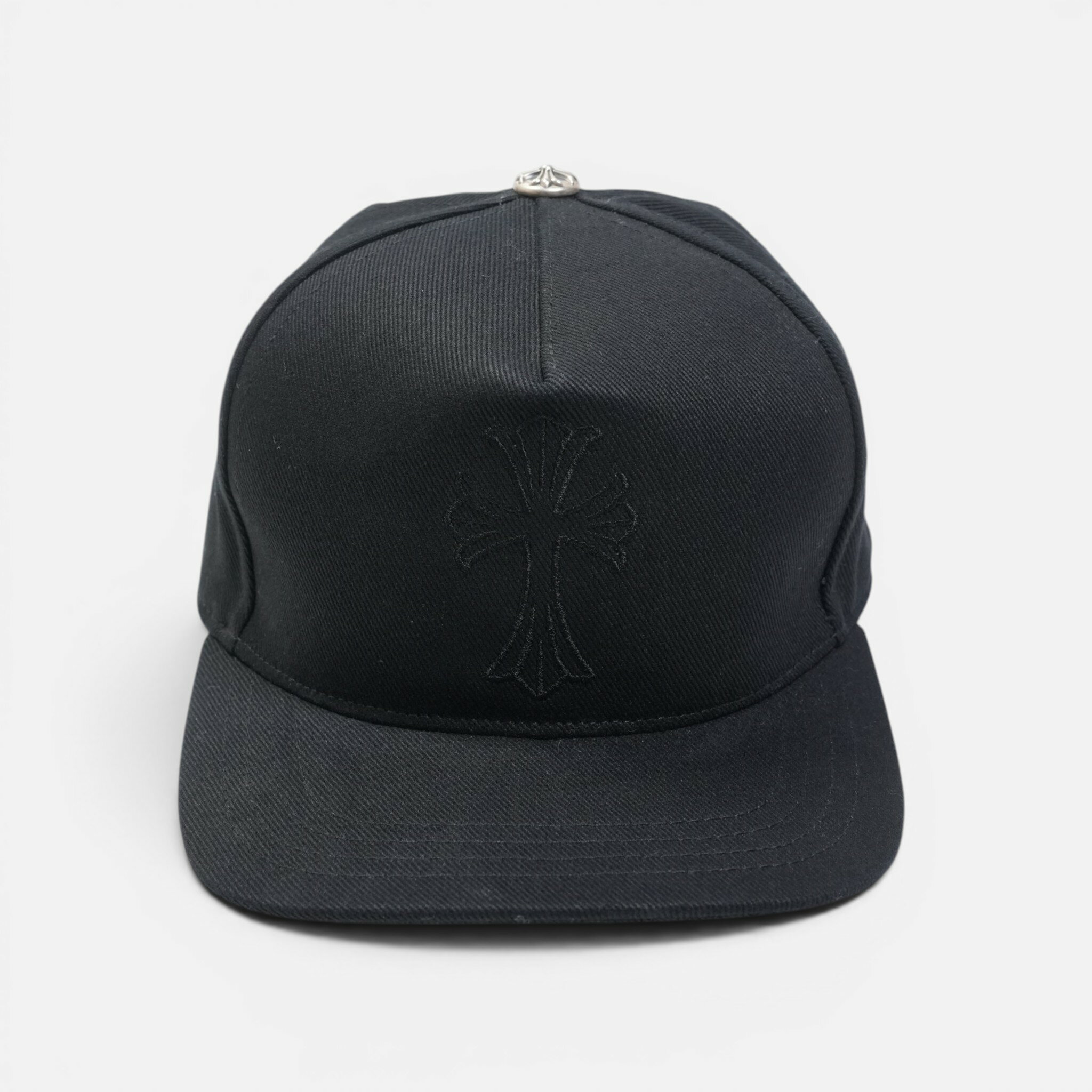Rakuten - クロムハーツ(chrome hearts) クロス刺繍 【ベースボールキャップ/BASEBALL CAP】【ブラック】 SIZE:ONEアクセサリー シルバー925 メンズ レディース 人気 正規品 中古