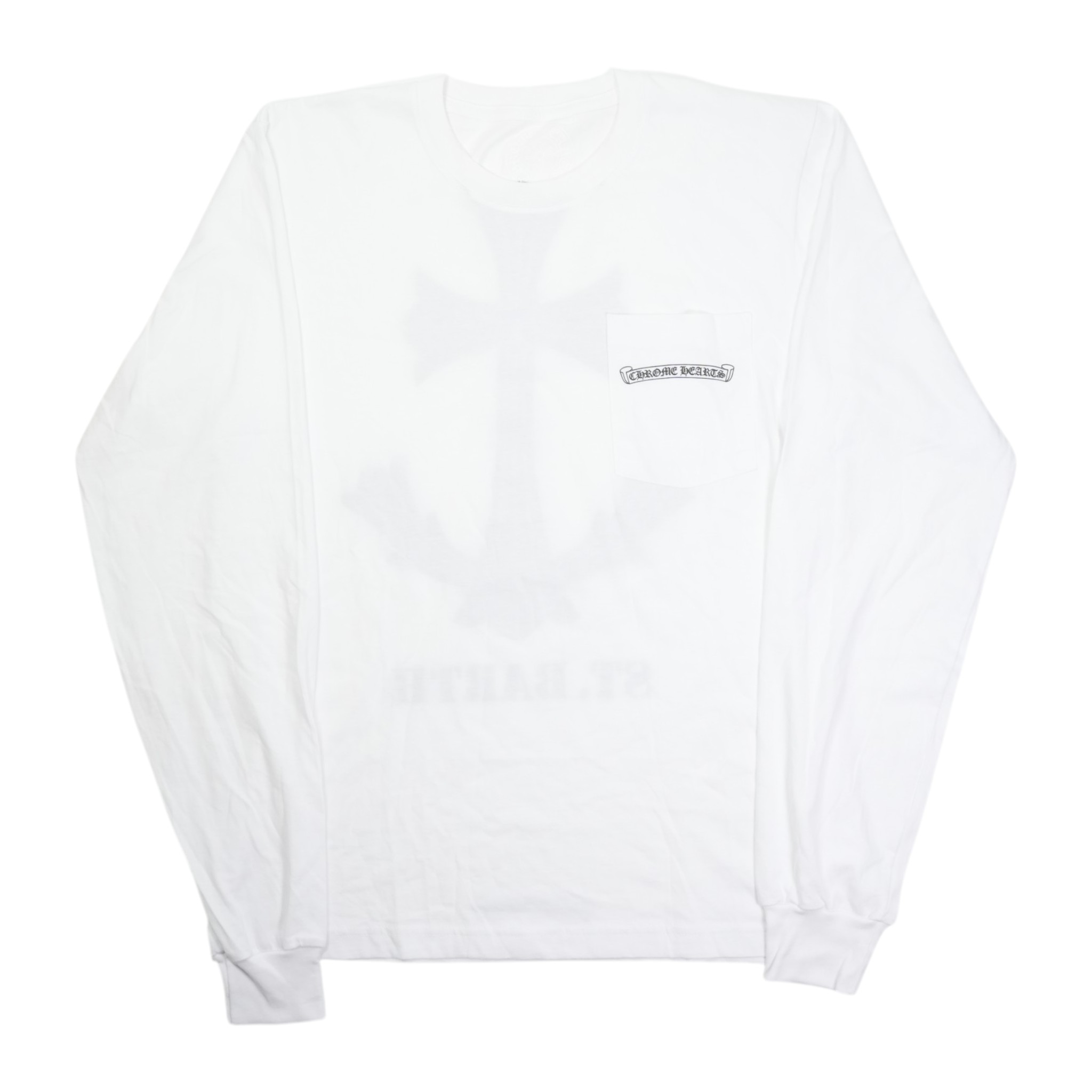 Rakuten - クロムハーツ(chrome hearts) セントバース限定 St. Barth LTD バックプリント 【カットソー】【ホワイト】【新品】 SIZE:Mアクセサリー シルバー925 メンズ レディース 人気 正規品 中古