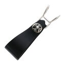 クロムハーツ(chrome hearts) ベルトループクロスボール BELT LOOP CROSS BALL 【シルバー レザーベルトループ】