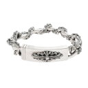 クロムハーツ(chrome hearts) フローラルクロスIDファンシー FLORAL ID FANCY CHAIN 13LINK 【シルバーブレスレット】
