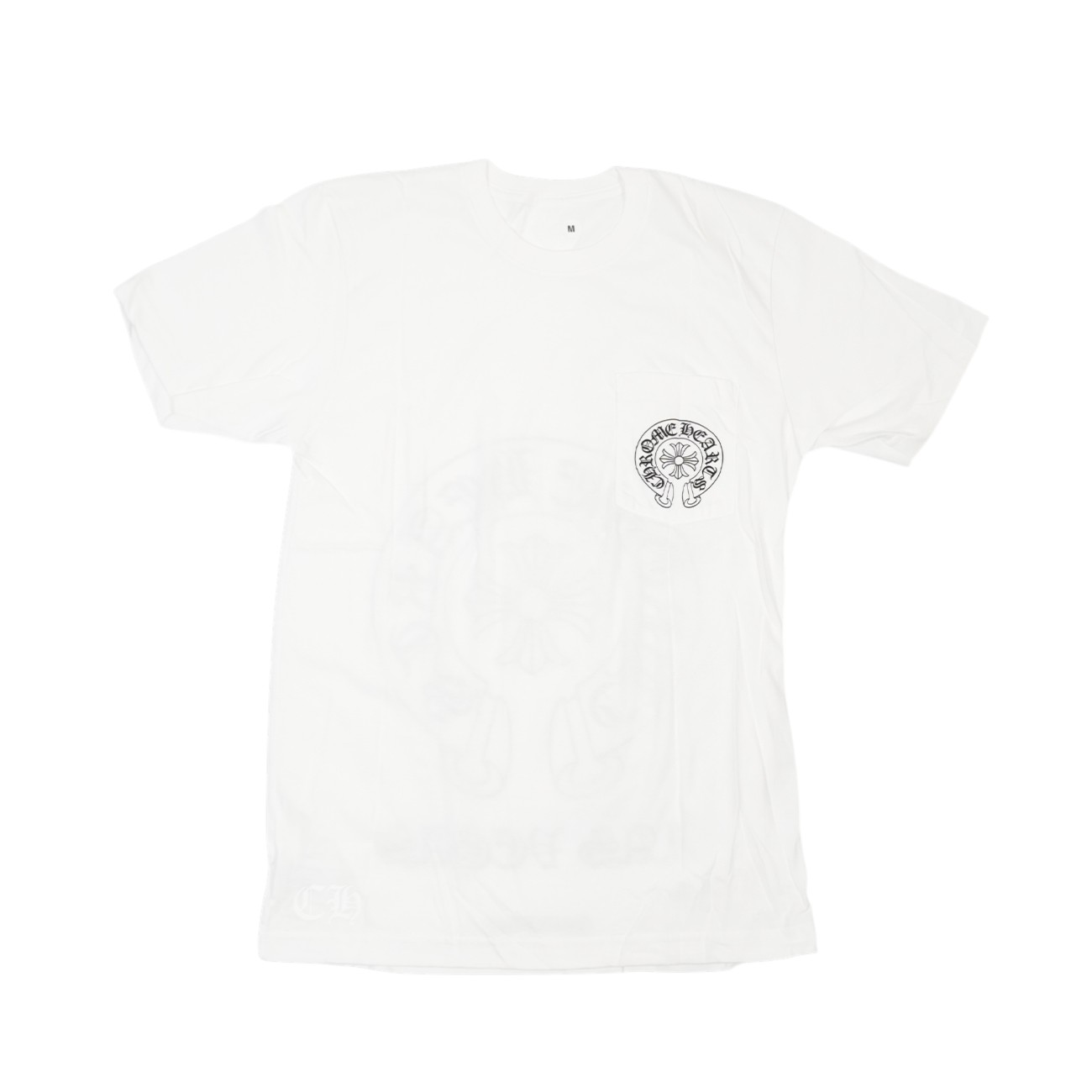 クロムハーツ CHROME HEARTS ラスベガス限定ホースシューバックプリント 【Tシャツ】【ホワイト】 SIZE:M アクセサリー シルバー925 メンズ...