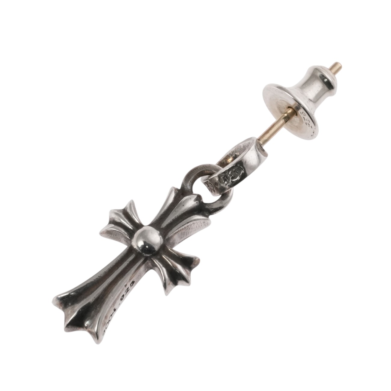 クロムハーツ CHROME HEARTS ベイビーファットドロップ CRS BBYFAT DROP 【シルバーピアス】 アクセサリー シルバー925 メンズ レディース 人気 正規品 中古