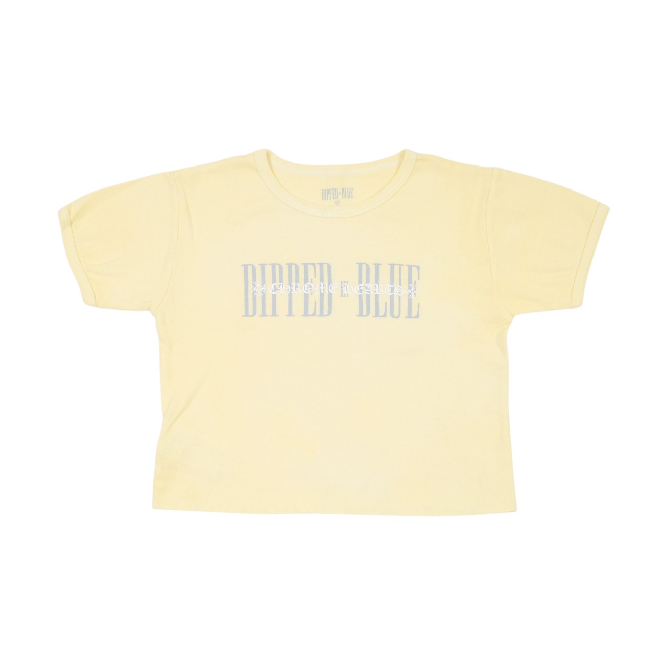 クロムハーツ CHROME HEARTS DIPPED IN BlUEプリント 【Tシャツ】【イエロー】 SIZE:M アクセサリー シルバー925 メンズ レ...
