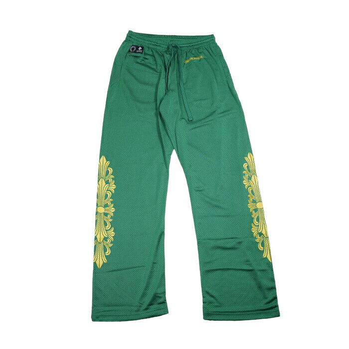 クロムハーツ(chrome hearts) MESH VARSITY PANTS CH メッシュプリントロングパンツ L