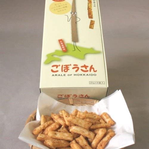 北海道限定 小六【揚げあられ ごぼうさん 20g×6袋】きんぴらごぼう味 北海道お土産
