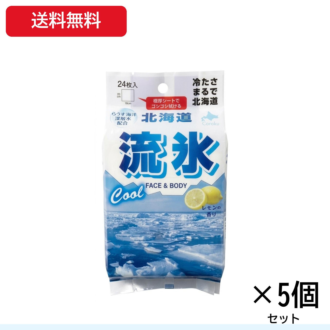 5個セット／流氷極厚シート フェイ�