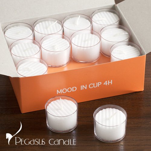 ムードインカップ　キャンドル　4時間用　24ヶ入　PMC-07［関連：ペガサス 業務用 ウェディング用品 演..