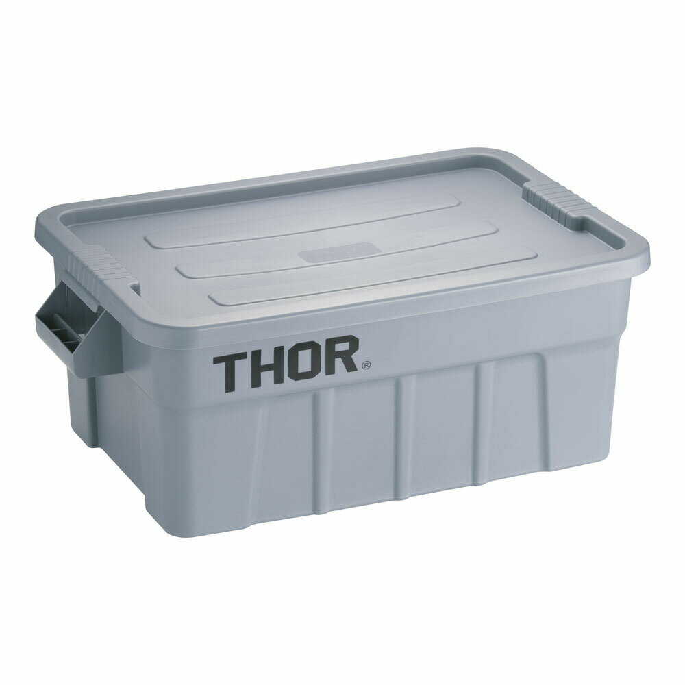 トラスト　ラージボックス　フタ付　3011　53L　グレー　KTL-62[関連：TRUST 業務用 ラージトート スタ..