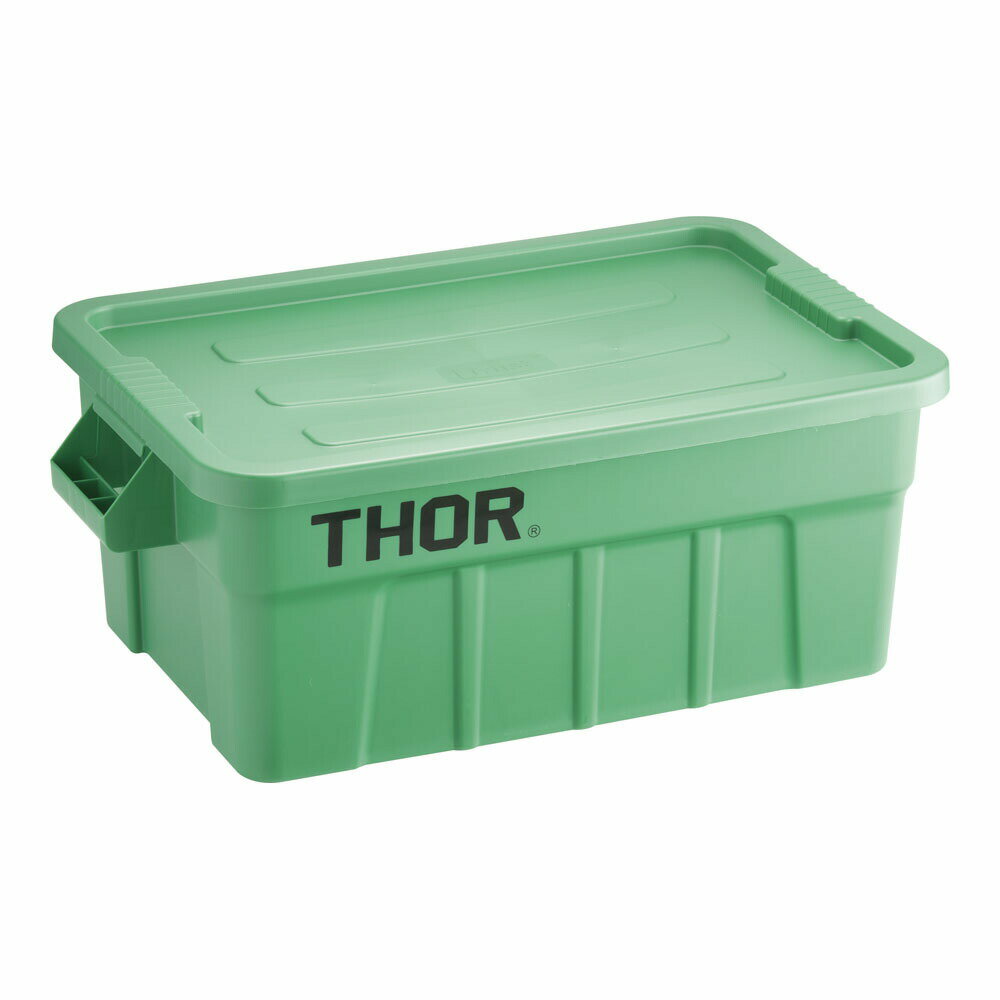 トラスト　ラージボックス　フタ付　3011　53L　グリーン　KTL-62[関連：TRUST 業務用 ラージトート ス..