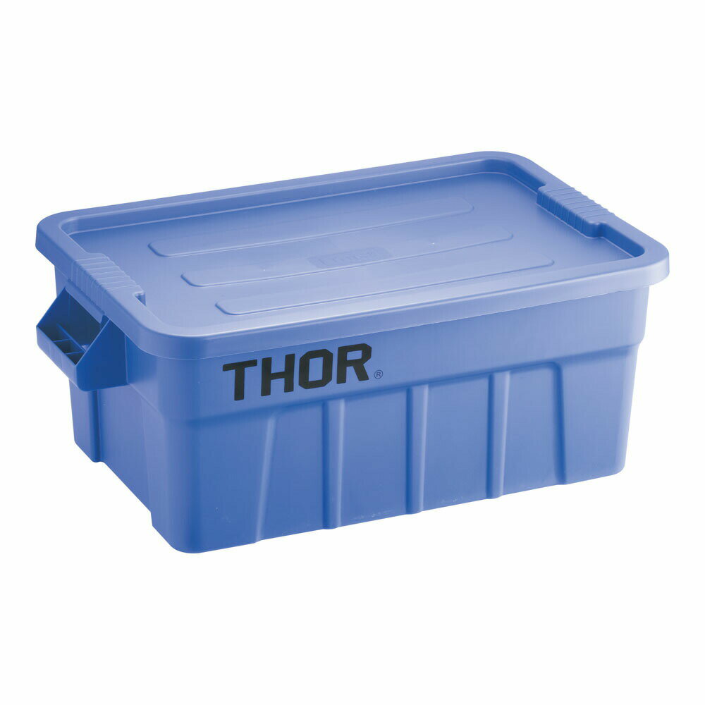 トラスト　ラージボックス　フタ付　3011　53L　ブルー　KTL-62[関連：TRUST 業務用 ラージトート スタ..