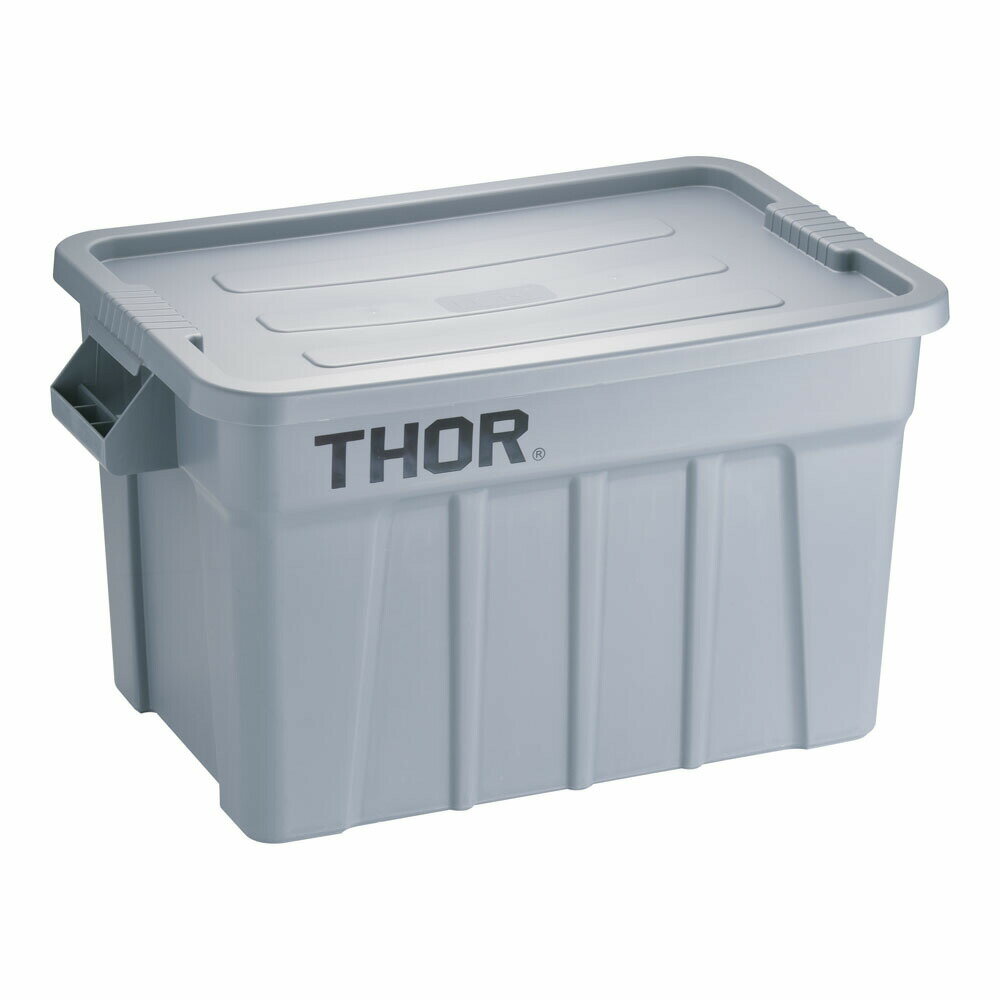 トラスト　ラージボックス　フタ付　3012　75L　グレー　KTL-62[関連：TRUST 業務用 ラージトート スタ..