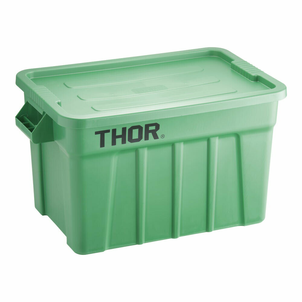 トラスト　ラージボックス　フタ付　3012　75L　グリーン　KTL-62[関連：TRUST 業務用 ラージトート ス..