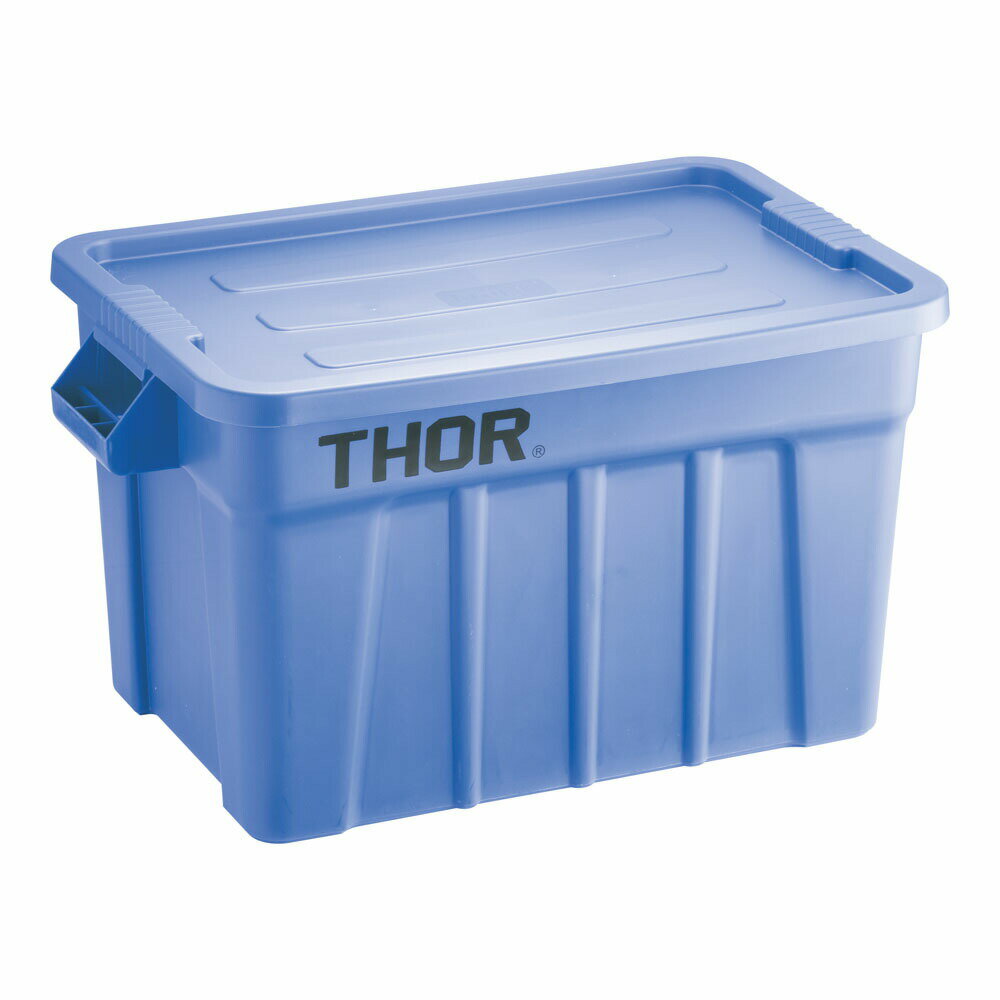 トラスト　ラージボックス　フタ付　3012　75L　ブルー　KTL-62[関連：TRUST 業務用 ラージトート スタ..