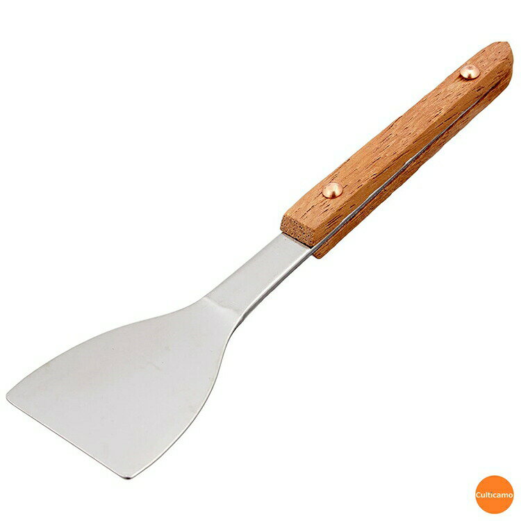 18-0　木柄　文字ヘラ　GMV0801[関連：遠藤商事 業務用 調理小物 お好み焼き 鉄板焼き用品 もんじゃ焼..