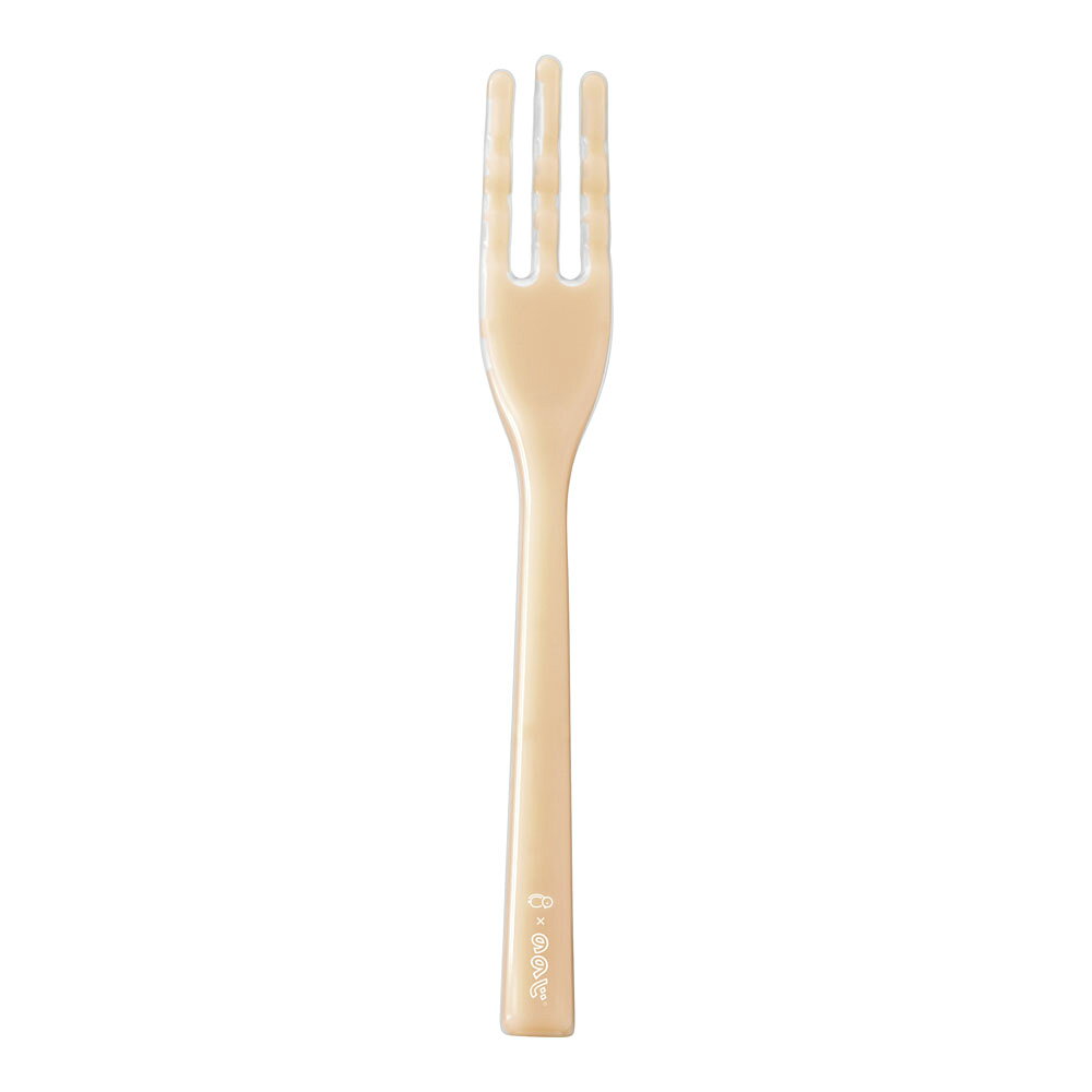 Fork - ピティ　シリコン　ヌードルフォーク　シリコン一体タイプ　PT-1101　オレンジ　ONC-02[関連：片力商事 日本製 お子様食器 介助用品 お菓子作り用品 福祉 ベビー カトラリー ランチ 離乳食]