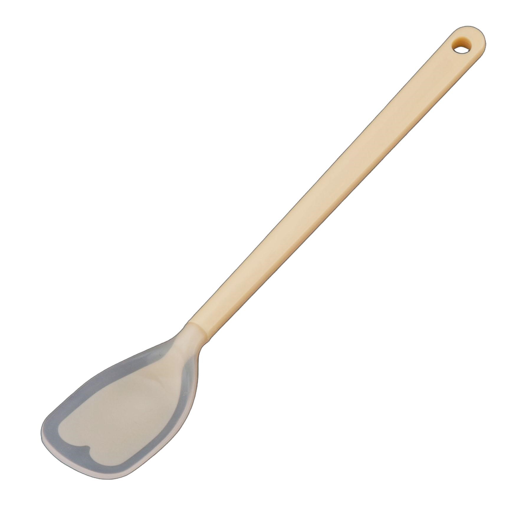 Spoon - シリコン　クリーナースプーン　L　23.2cm　OSP-08[関連：岡部洋食器製作所 日本製 お子様食器 介助用品 お菓子作り用品 福祉 ベビー カトラリー ランチ 離乳食]