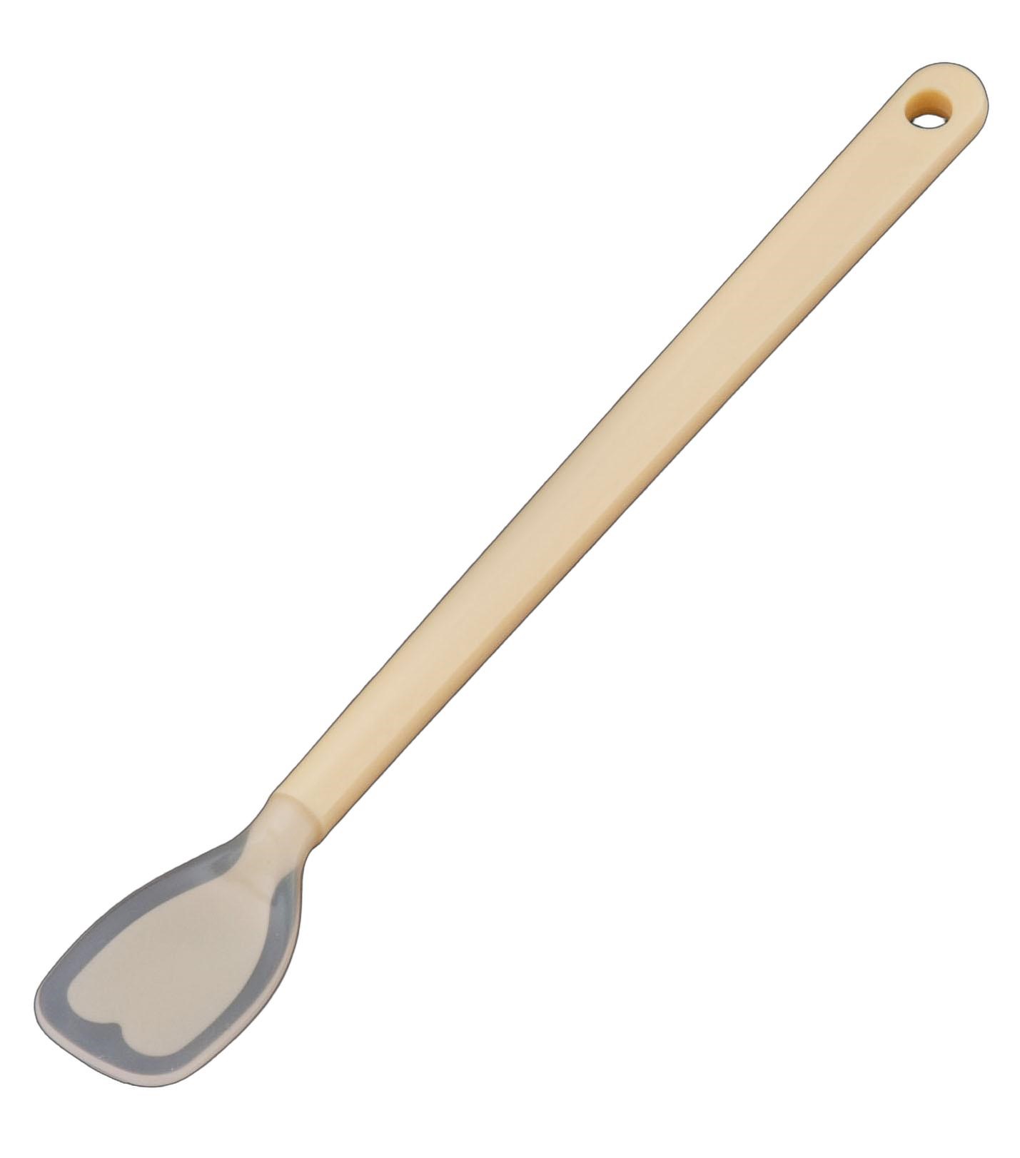 Spoon - シリコン　クリーナースプーン　M　21cm　OSP-08[関連：岡部洋食器製作所 日本製 お子様食器 介助用品 お菓子作り用品 福祉 ベビー カトラリー ランチ 離乳食]
