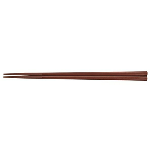 Chopsticks Sets - PBT　角無地箸　茶　22.5cm　10膳入　90030250　RHS-D2[関連：福井クラフト やすらぎ 業務用 カトラリー 箸 食器洗浄機対応 消毒保管庫 電子レンジ対応]