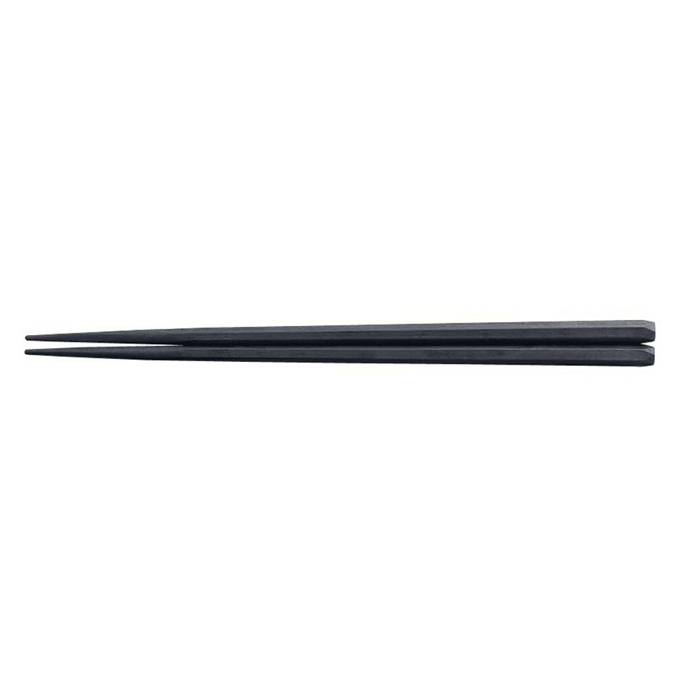 SPS　六角　木目箸　黒　22.5cm　10膳入　90030570　RHS-G8[関連：福井クラフト やすらぎ 業務用 カトラリー 箸 食器洗浄機対応 消毒保管庫 電子レンジ対応]