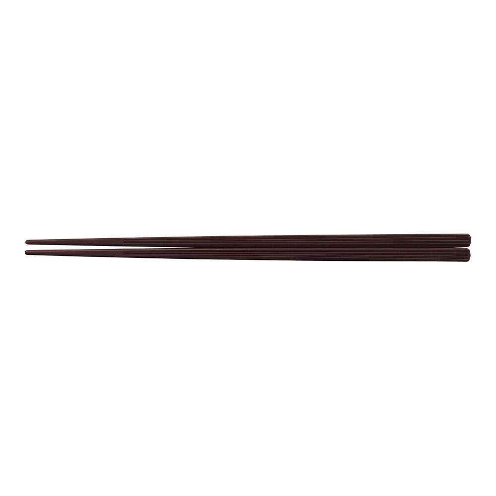 PBT　筋目四角箸　エンジ　22.5cm　10膳入　90032591　RHS-S5[関連：福井クラフト ...