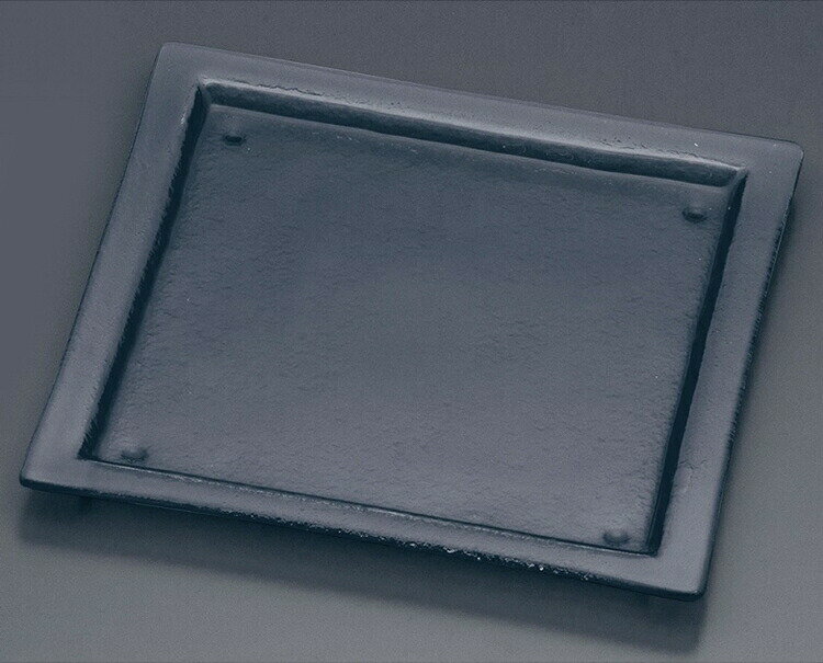 タイガーグラス　スクエアプレート　280　グレー　162-191-01　RTI-65[関連：Tiger-glass 業務用 GlassStudio グラス スタジオ ホテル ガラス 食器]