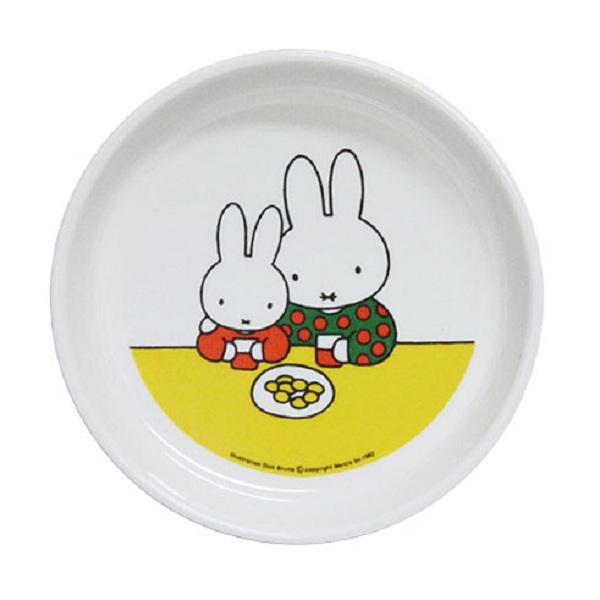 ミッフィー　メラミンお子様食器　小皿　M-8C　RKZ-C5[関連：関東プラスチック工業 業務用 miffy キャラクター 食器 食器洗浄機対応 お子様 子供用 キッズ ランチ 給食]