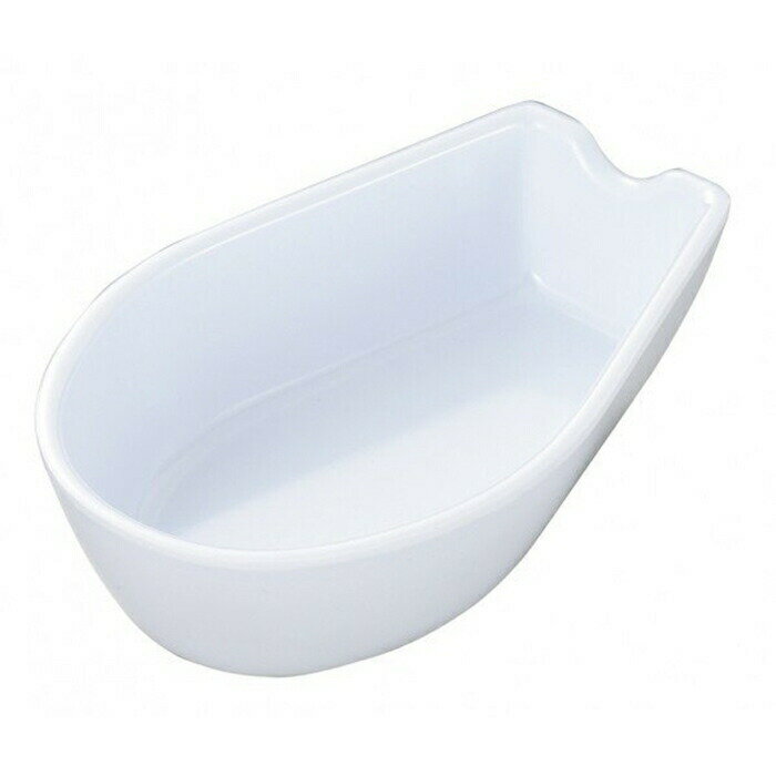 メラミン レンゲ受皿 大 C-82 白 RLV-18[関連：エンテック ENTEC 千羽鶴印 業務用 プラスチック製 日本製 カトラリー 蓮華 食器洗浄機対応 スプーン ラーメン うどん チャーハン]