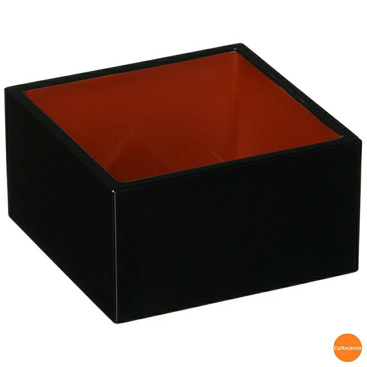 ABS製　マス　黒内朱　81011550　SD1合　RFK-L5[関連：福井クラフト 業務用 食器 グラス 演出小物 プラ..