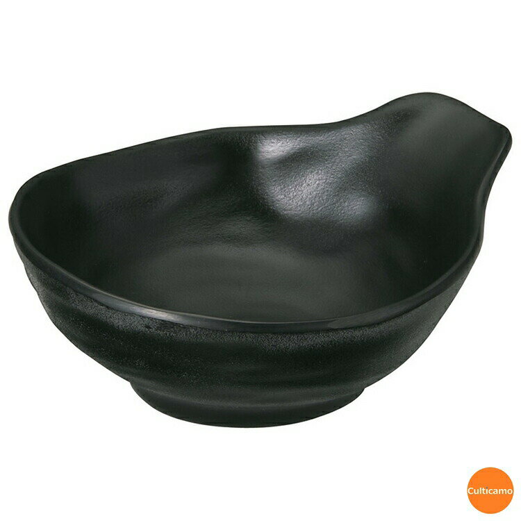 マイン　メラミンウェア　とん水　黒　大　M11-187　RMI-79[関連：MIN 業務用 食器 とんすい 取皿 鍋 プラスチック 陶器調 メラミン食器 食器洗浄機対応]