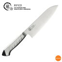 龍治 ステンカラー 三徳 17cm ブラック ALY-93【SALE】[関連:下村工業 RYUJI 日本製 業務用 HACCP対応 色分け カラフル 洋包丁 万...
