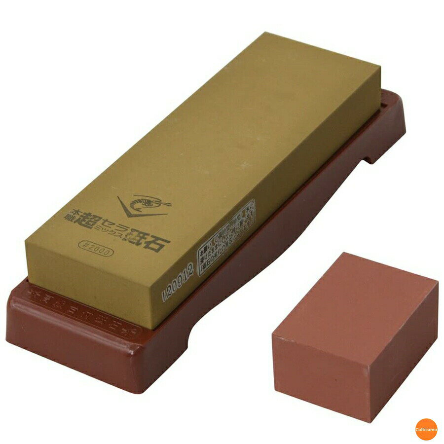 超セラミックス砥石　台付　修正砥石付　＃2000　仕上砥石　SS-2000　ゴールド　ATI-42[関連：ナニワ研..