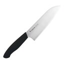 ウィステリア 三徳包丁 両刃 17cm FC-680 ブラック AUI-04【SALE】[関連:富士カトラリー 日本製 食器洗浄機対応 万能包丁 包丁 庖丁 ナ...