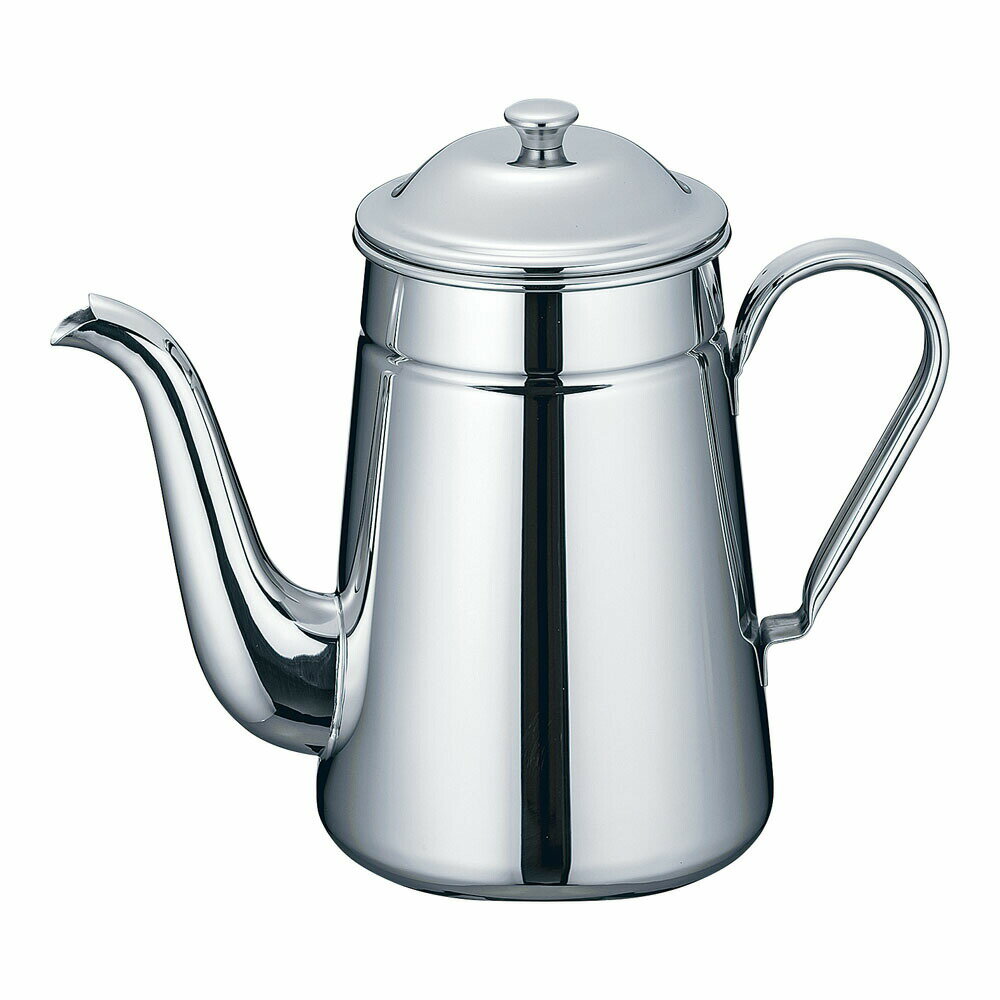18-8　コーヒーポット　＃16　太口　3,000cc　FKC-N3[関連：遠藤商事 業務用 喫茶用品 珈琲 IH100V対応 ステンレス ポット]