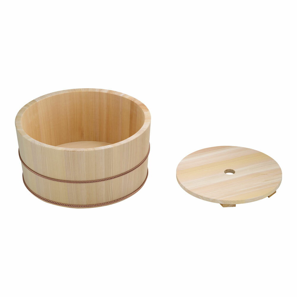 ヤマコー　上　氷桶　サワラ材　大　FKO-06[関連：ヤマコー 業務用 氷用品 木製 アイスペール かき氷 氷]