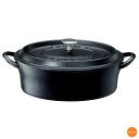 ボン・ボネール ココット オーバル ブラック 11cm ABV-B6[関連:BONNE BONHEUR イシガキ産業 鍋 楕円 両手鍋 キャセロール 鋳物ホーロ...