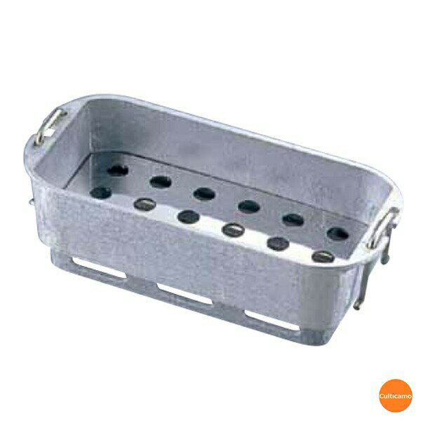 アルミ　いろはこんろ　長角用　炭入れ　M10-943　QSM-11[関連：業務用 アルミ製 飛騨コンロ 炭火 容器..