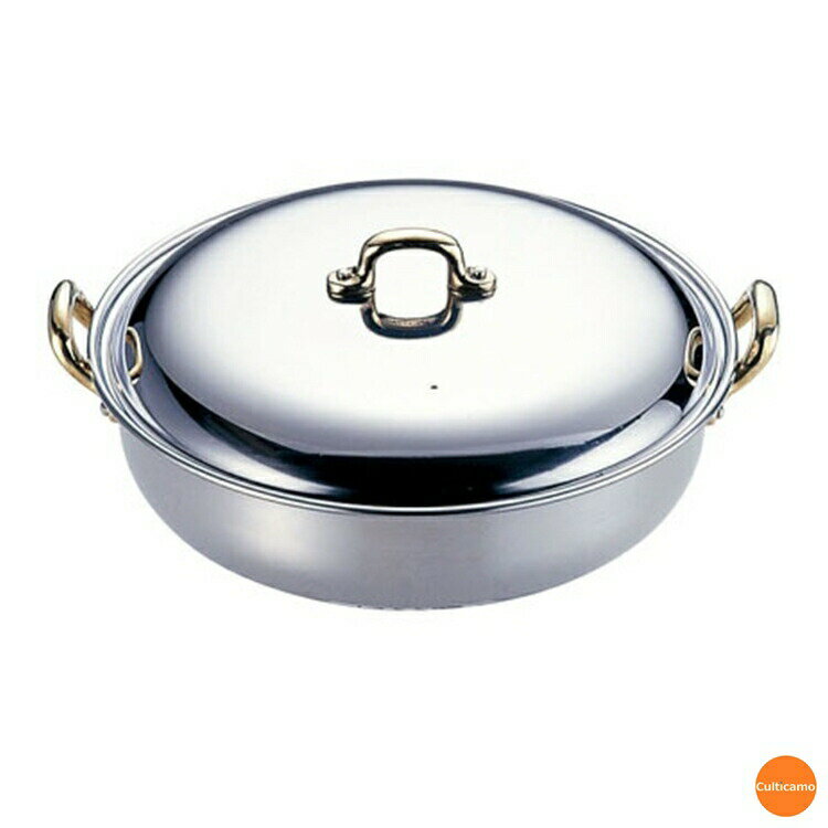 MA　18-0　ちり鍋　17cm　QTL-40[関連：玉虎堂製作所 MARUTAMA マルタマ 業務用 卓上鍋 電磁調理器対応 IH100V・200V対応 すきやき よせ鍋 チリ鍋]