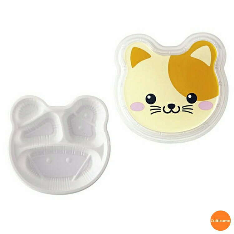 弁当容器　アニマル幼稚園　TY-1　白/ネコ　50セット　RTK-C5[関連:タカギ産業 業務用 消耗品 包装資材..