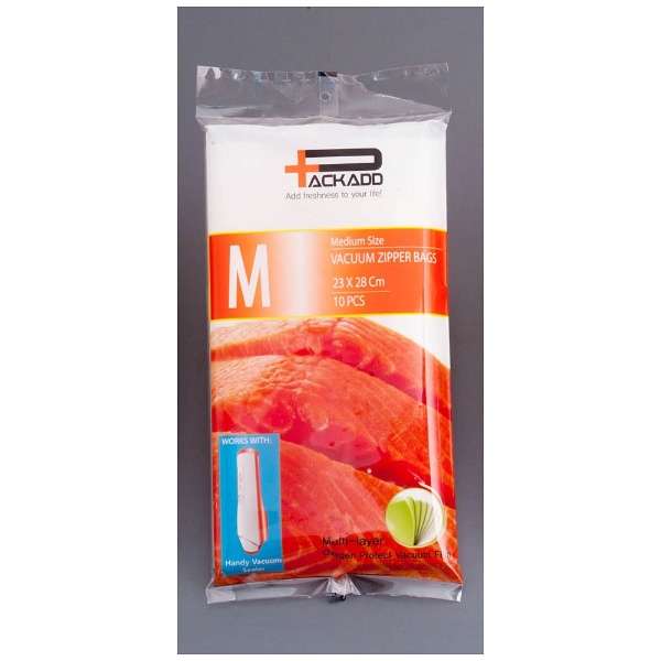 ハンディポンプ用　ジッパー袋　10枚入　中　XSV-88[関連：aio 真空パック器 真空包装 脱気 バキューム..